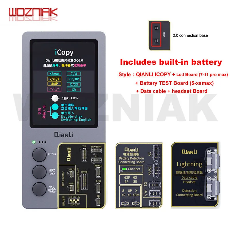 DHL QIANLI iCopy Plus ЖК экран фотометр для iPhone 11 pro max x XR XSMAX XS 8P 8 7P 7