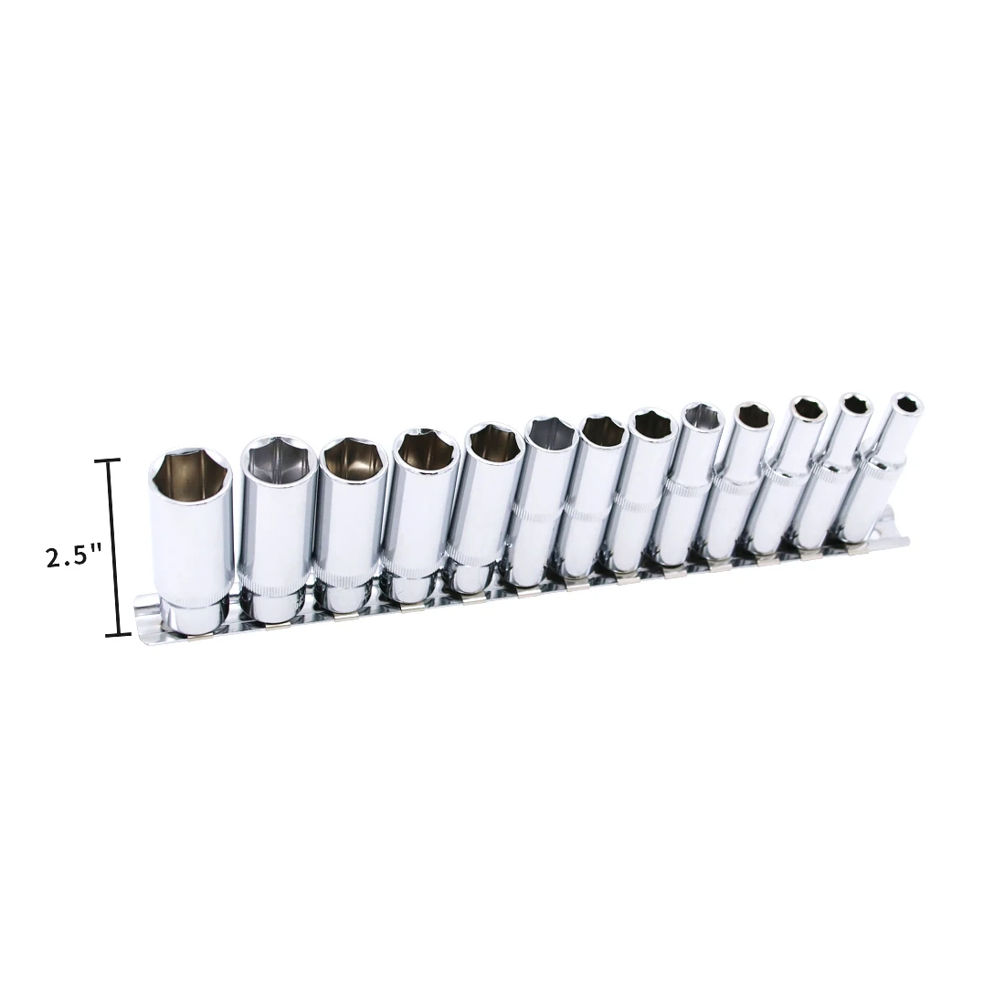13 шт. 3/8 дюйма Набор гнезд для глубокого метрического привода 6-19 мм 6-точечный
