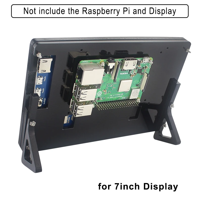 Акриловый чехол для Raspberry Pi 4 4B/3B +/3B с сенсорным экраном 7 / 5 дюймов | Компьютеры и