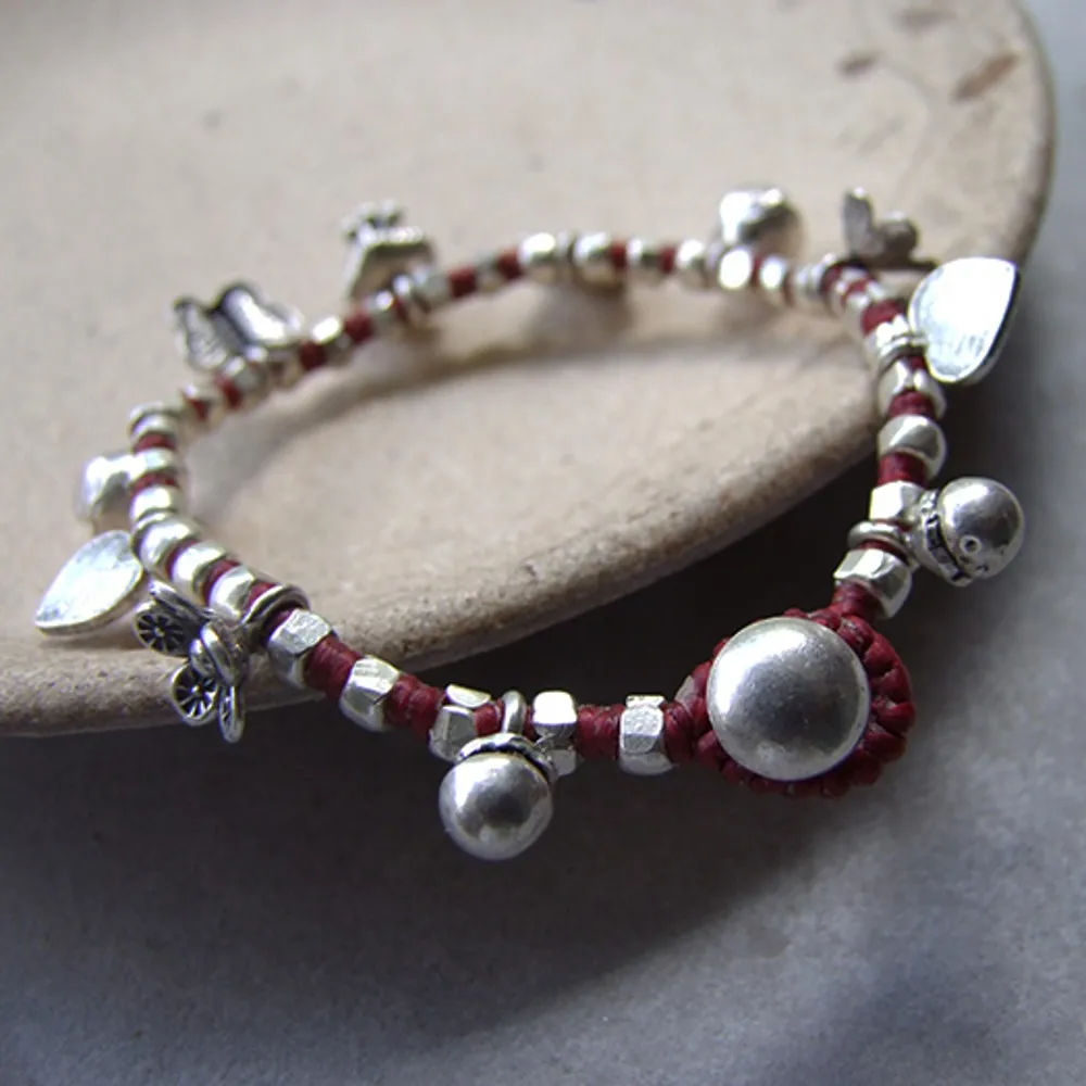 Лучшее Таиландские оригинальные браслет из восковой верёвки цвета