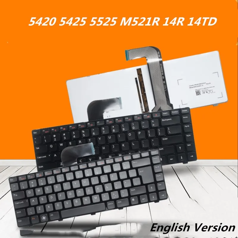 Клавиатура на английском языке для ноутбука Dell Inspiron 5420 5425 5525 M521R 14R Turbo 14TD сменная