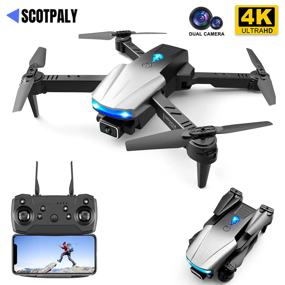 New S85 Pro Rc Mini Drone 4K Profesional HD Dual Camera Fpv Drones With infrared obstacle avoidance Rc Helicopter Quadcopter