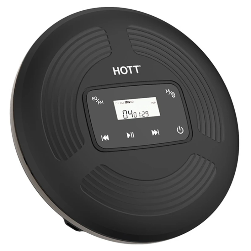 Портативный CD-плеер HOTT Bluetooth Hi-Fi плеер музыкальный проигрыватель для учебы и
