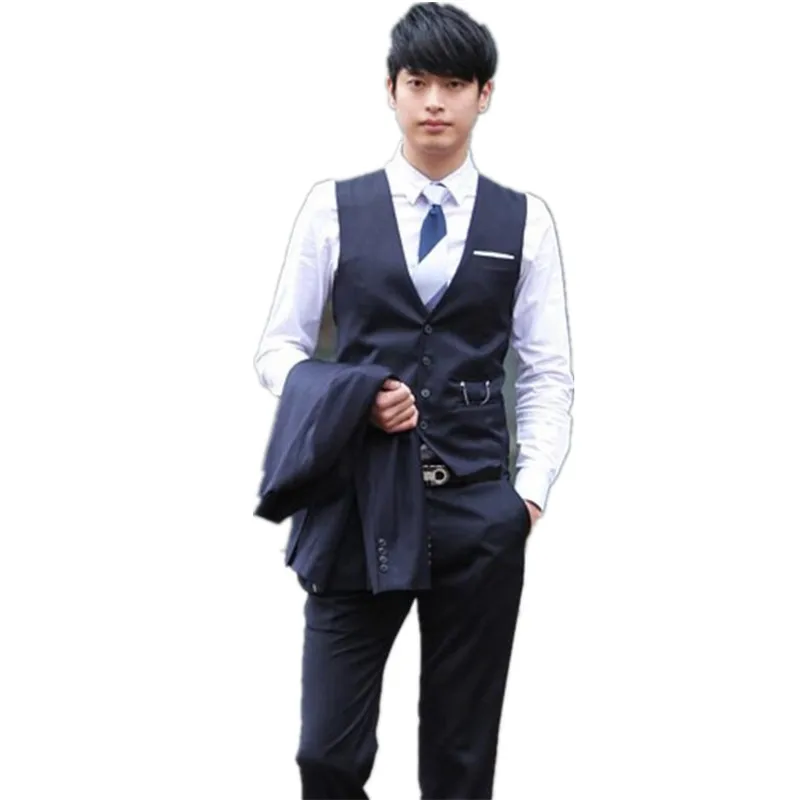 

High quality customized fashion design four button single breasted men vest multicolor custom v-neck formal occasions