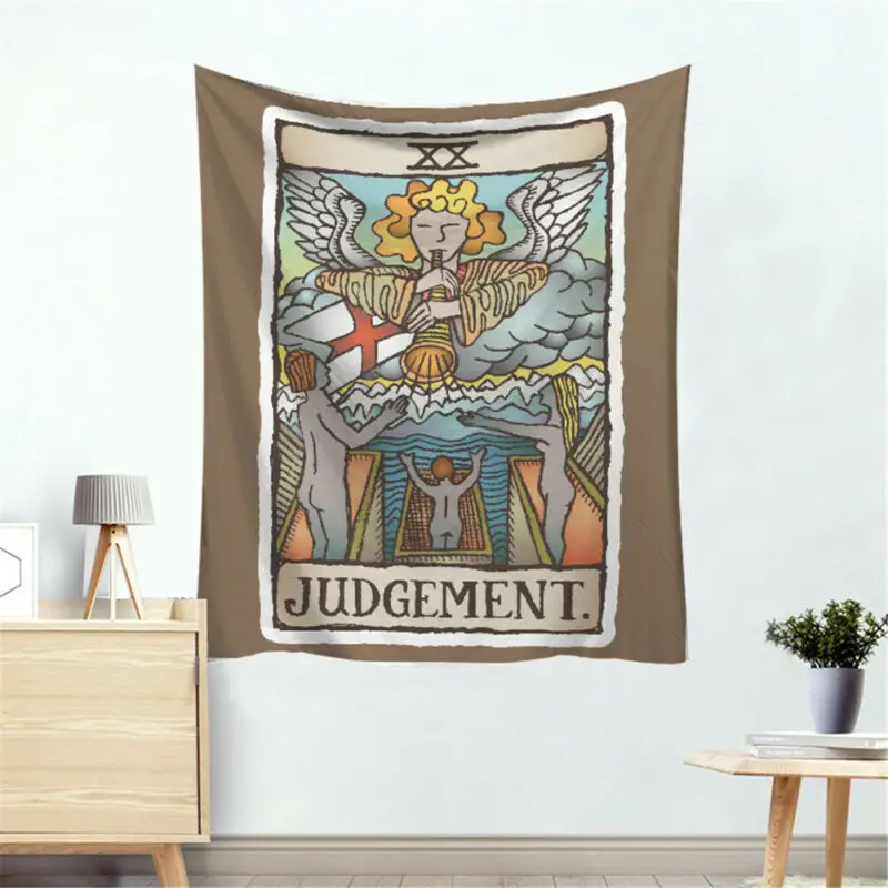 Большой Настенный подвесной гобелен Tarot гобелены с изменением фазы Луны звезда