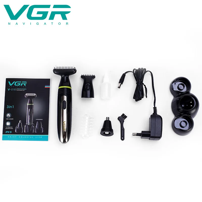 VGR аккумуляторная электробритва для бороды триммер тела Мужская бритвенная