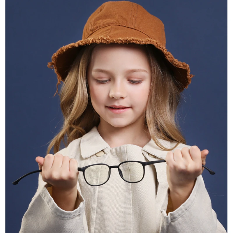 Новый синий светильник блокирующие очки Детская оптическая оправа прозрачный