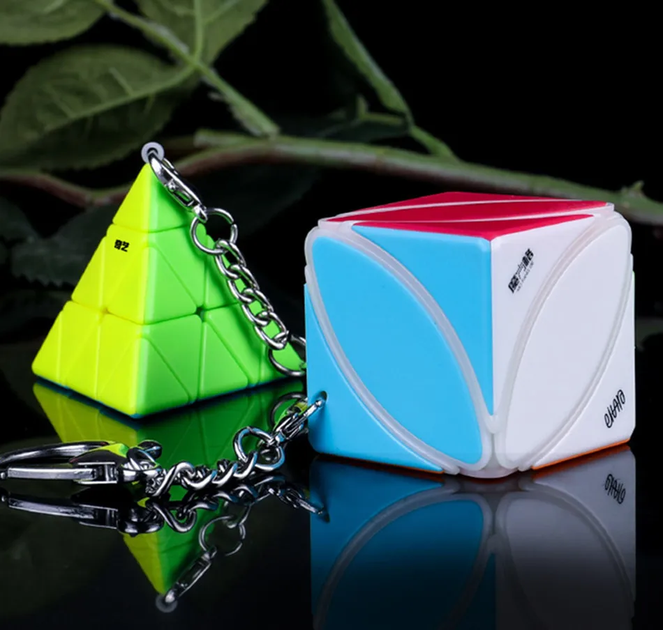 QiYi мини брелок для хлеба MoFangGe Ivy jinzita 3x3 волшебный куб-головоломка кулон цепь Куб