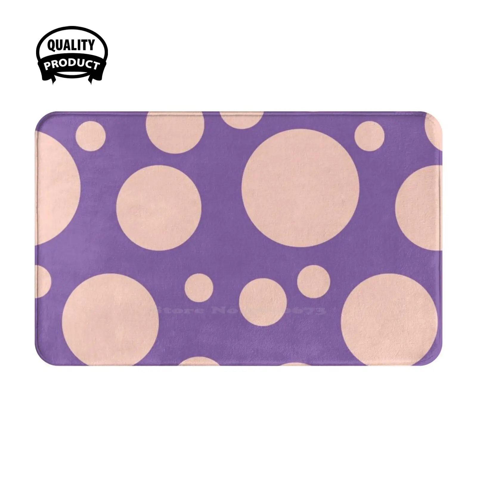 Фиолетовый/персиковый мягкий коврик с пузырьками домашний для двери рандомный