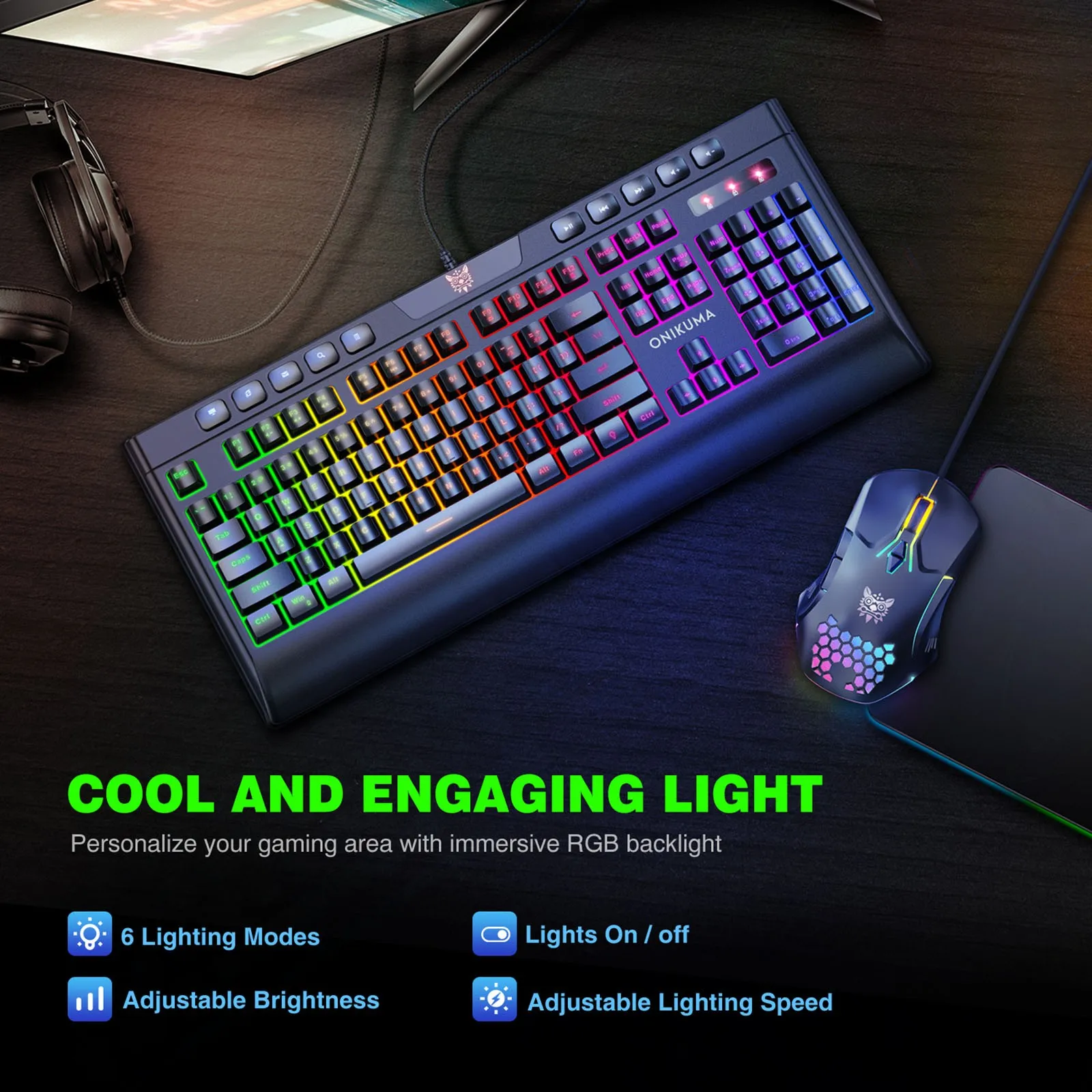 Gaming keyboard И Мышь USB Проводная клавиатура с подсветкой механическая комплект