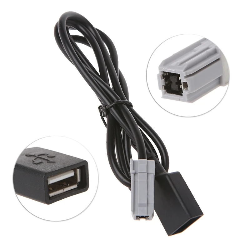 

K0AF Car Aux Media Wire To USB Adapter Conector for toyota RAV4 EZ Verso Camry