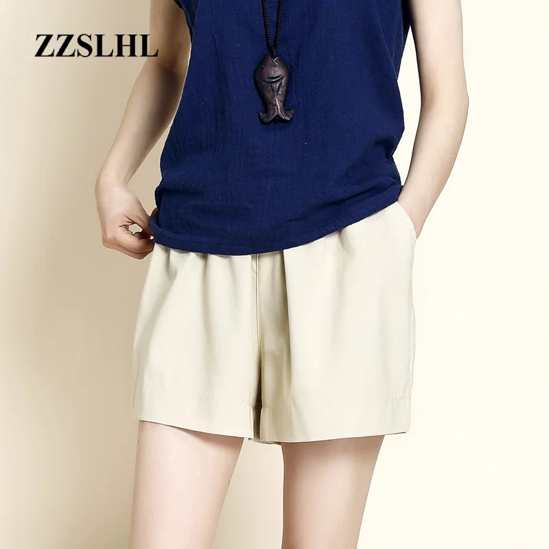 Женские шорты повседневные эластичные короткие брюки с высокой талией | Женская