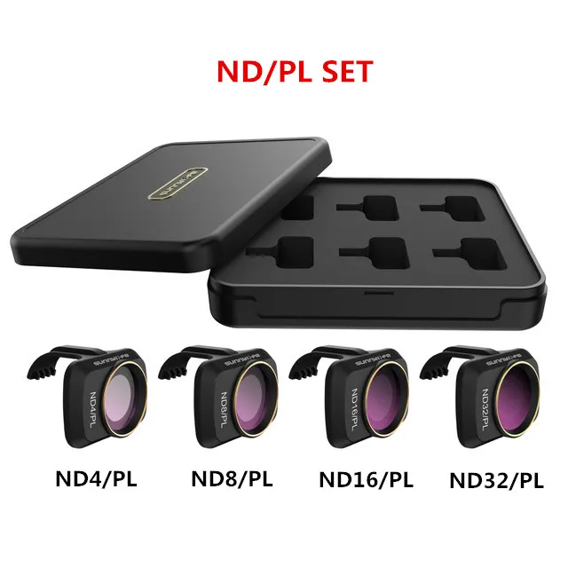 ND-PL SET Mavic мини карданный фильтр для объектива камеры MCUV CPL ND/PL Drone фильтры ND4 ND8 ND16 ND32 для DJI Mavic Mini АКСЕССУАРЫ - Цвет: ND-PL SET