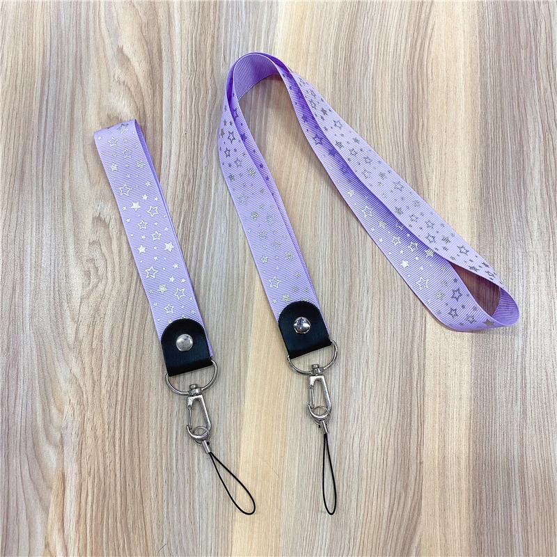 

Star bronzing Neck Strap Lanyards for keys ID Card Gym Mobile Phone Straps USB badge holder DIY Hang Rope Lariat Lanyard