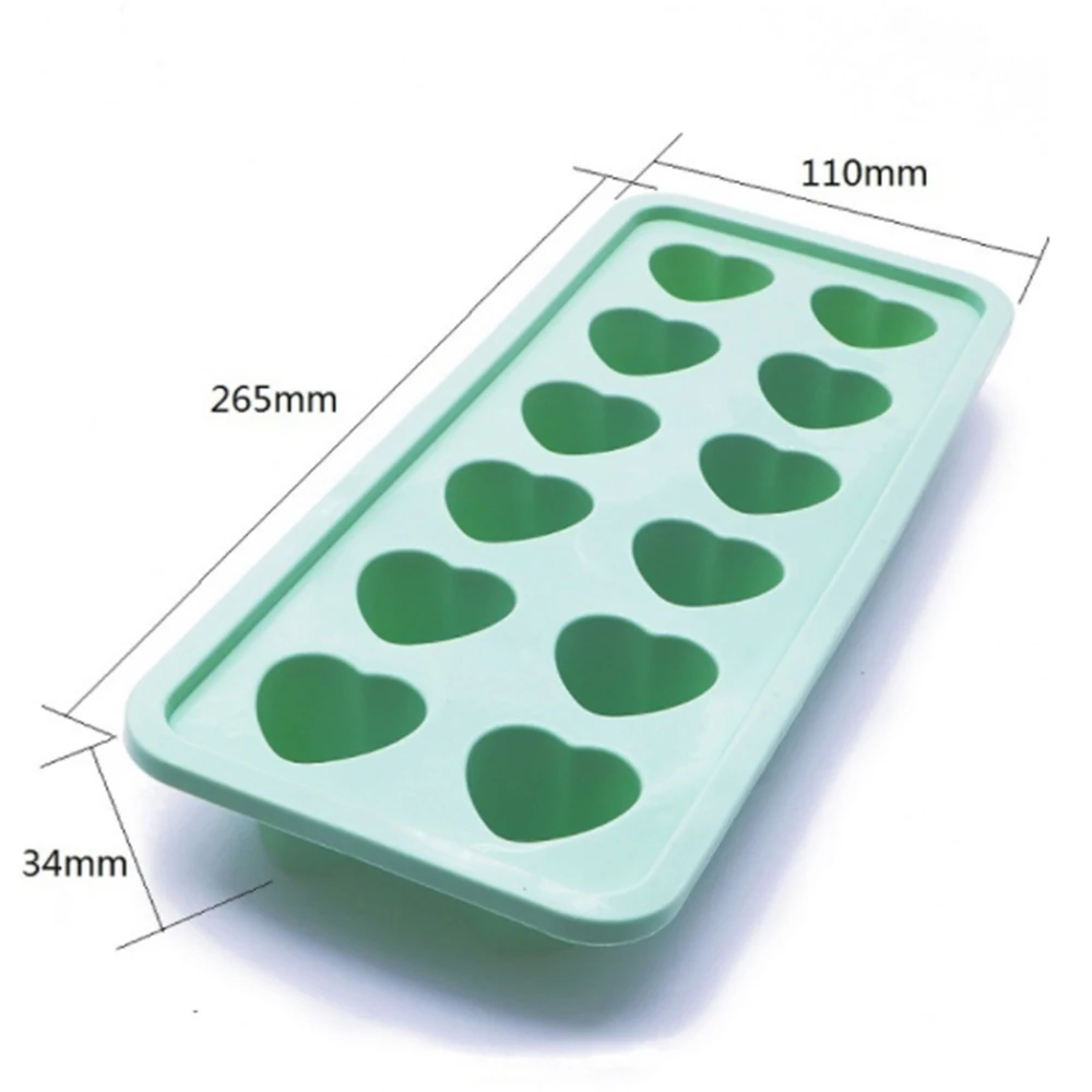 

12 Cavities Heart Shaped Silicone Mold DIY Non Stick Candy Chocolate Jello Gummy Ice Mold For Kitchen Tool