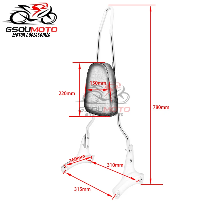 Багажная полка с бантиком для мотоцикла Honda Shadow ACE VT 400 VT400 VT750 C2 RC44 1998 2003| |