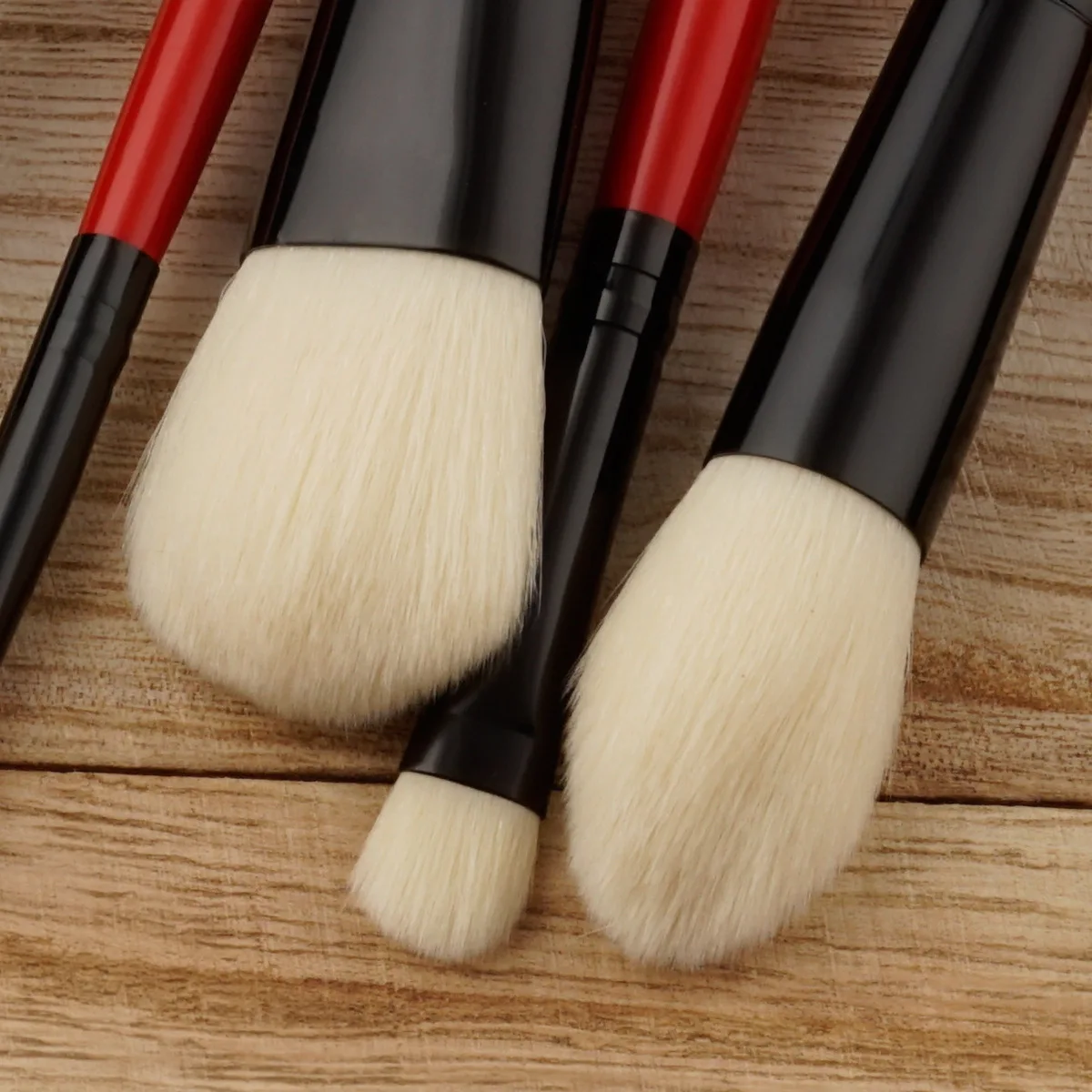 6 шт./компл. кисти для макияжа Профессиональная красная ручка пудра основа Тени