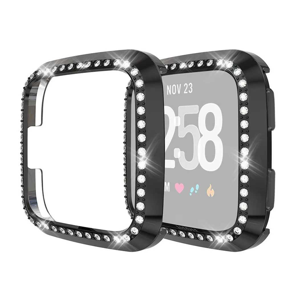 Защитный чехол, роскошный Кристальный Чехол для Fitbit versa/Lite, сменная пленка для смарт-часов, защитный чехол, ультра-тонкий, 19Jul