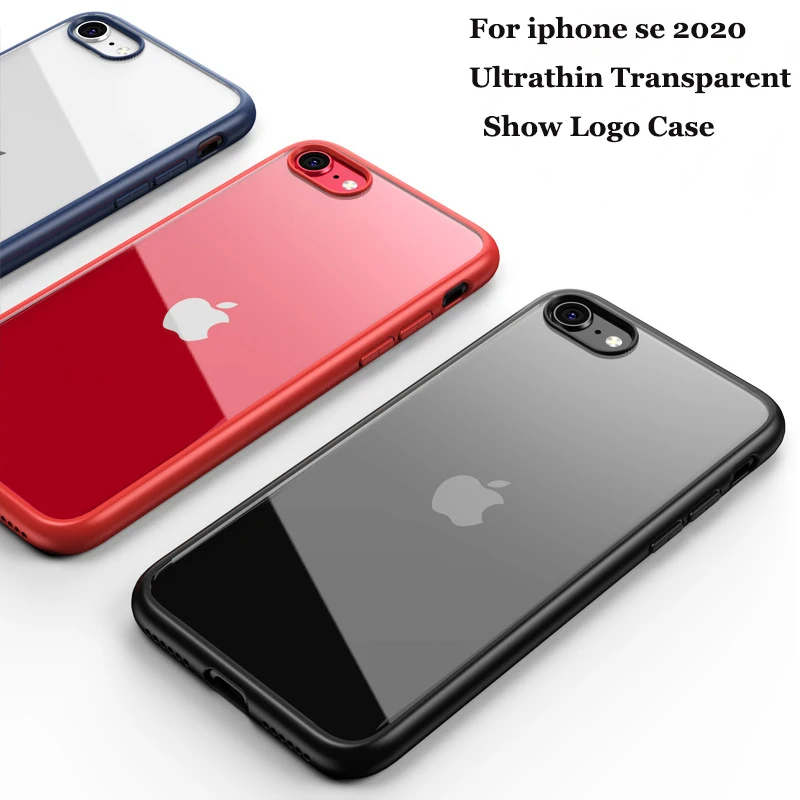 Для iphone se 2020 чехол Ультратонкий прозрачный ПК Fundas для SE Мягкий ТПУ противоударный