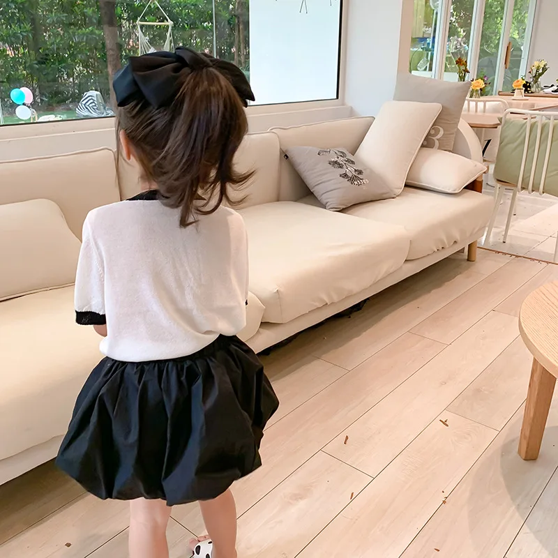 Летние свободные шорты фонарики для маленьких девочек Детские модные милые