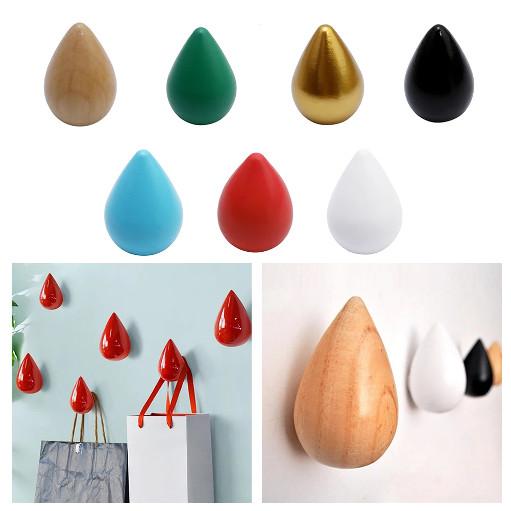 Модная креативная одежда в форме капель крючки для струйной печати настенный