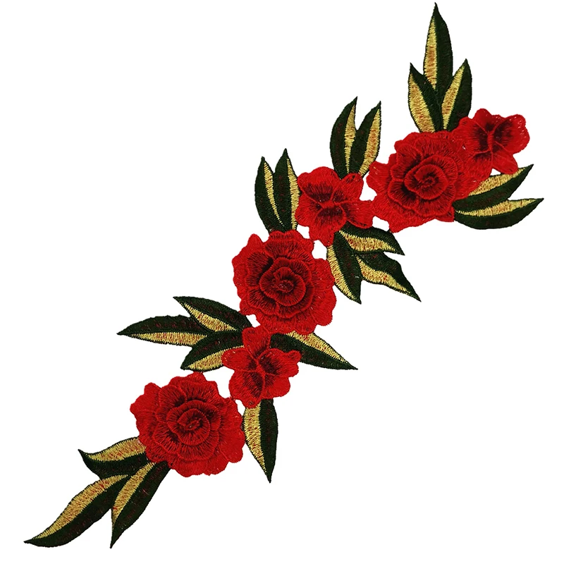 1 шт. вышитая Цветочная нашивка аппликация значок для шитья Ремесло Вышивка
