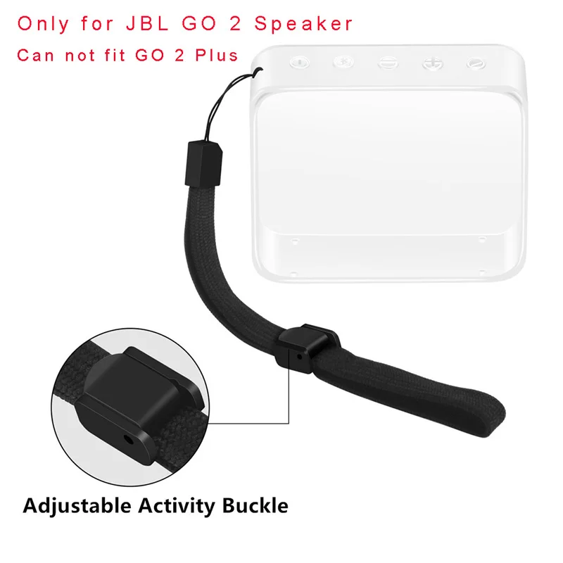 Защитный чехол из ТПУ с ремешком на руку для JBL GO 2 Bluetooth динамика|Аксессуары