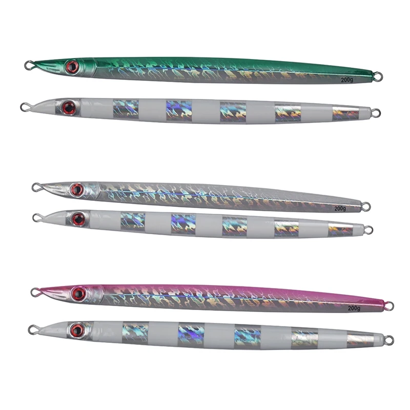 

Artificial Bait Reusable Slow Shaking Night Luminous Jig Pencil Lure Jigging Ocean Boat Fishing Accessories