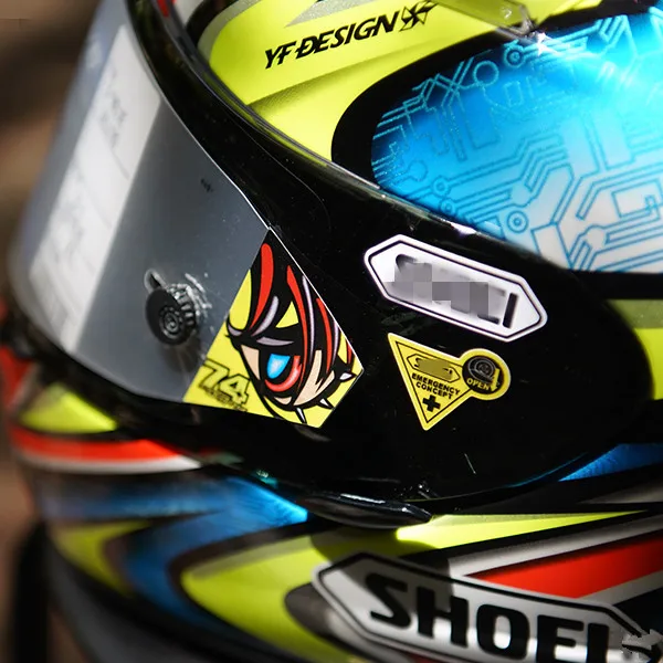 Светоотражающий мотоциклетный X14 шлем козырек автомобильные наклейки для DAIJIRO 74