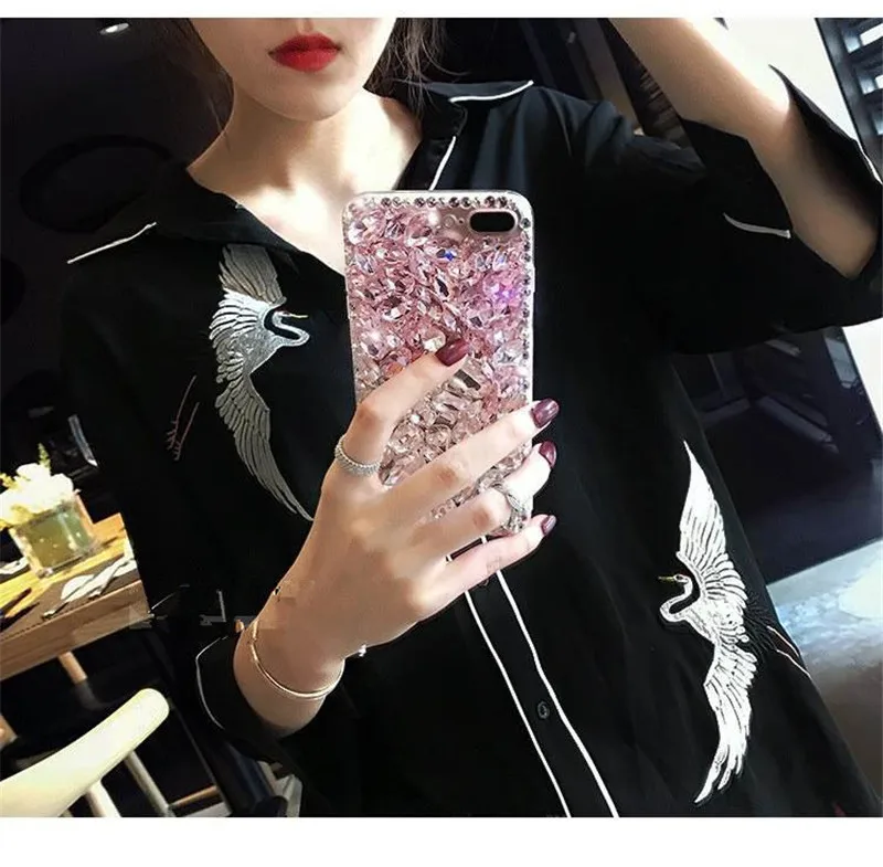 Cute 3D Bling Crystal Diamonds Rhinestone Soft Back Case Cover For Xiaomi 5X 6X 8 9 SE Max 2 Redmi Note 4X 5A 4 5 6 7 Pro |