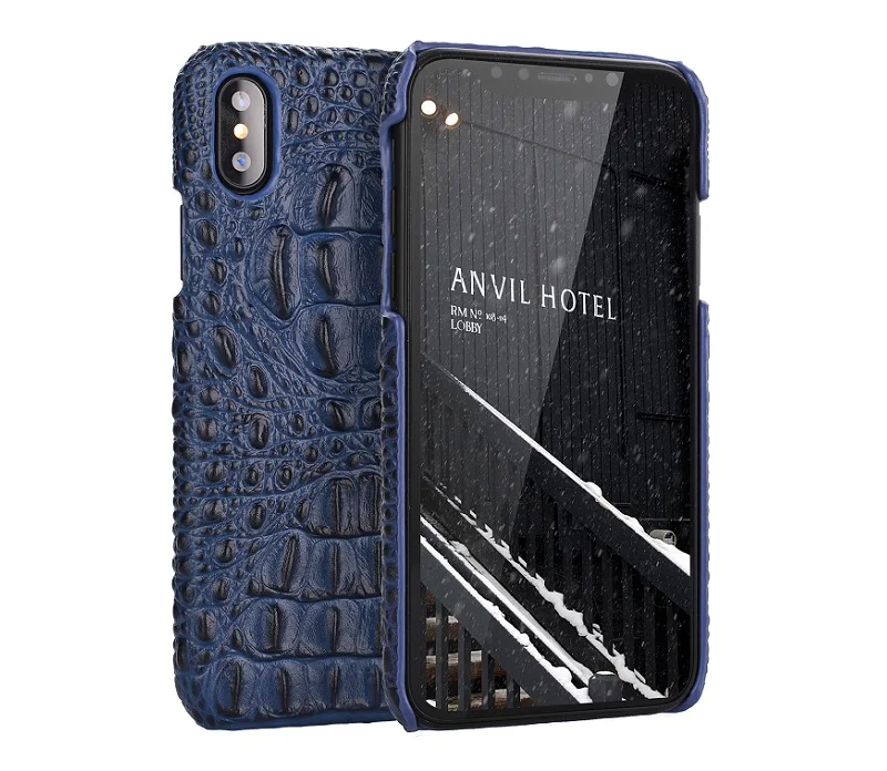 Чехол Solque из натуральной кожи для iPhone X, XS, Max, XR, 7, 8 Plus, сотовый телефон, роскошный крокодил, Ретро стиль, тонкий чехол, чехол s