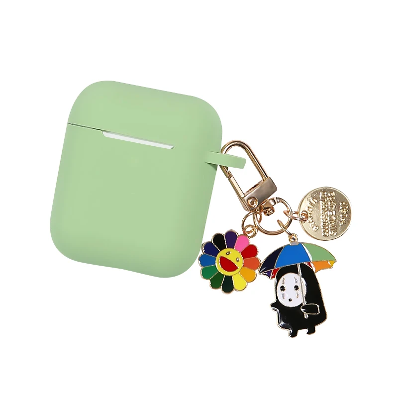 Милый мультфильм Studio Ghibli Унесенные призраками чехлы для наушников для Apple Airpods 1/2 силиконовый защитный чехол для наушников Sk