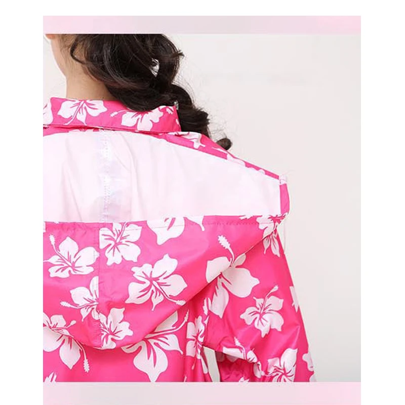 Модный комбинезон плащ с капюшоном женское длинное водонепроницаемое и прочное