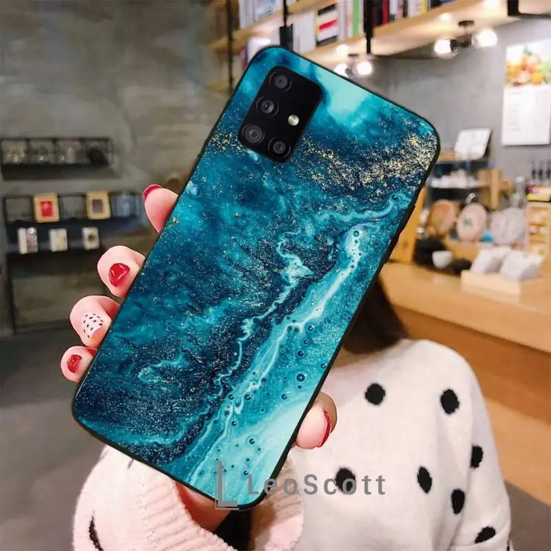 

Laser Gradient Marble art Phone Case for samsung galaxy s21 s20 fe s10 s9 s8 s30 note 20 10 ultra plus pro lite 5G funda