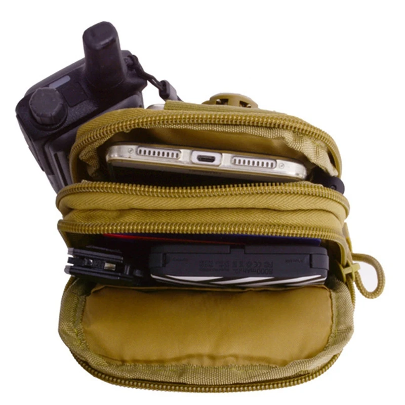 

1Pcs Camouflage Camping Climbing Bag Canvas Hip Waist Belt Wallet Pouch