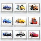 Плакаты и принты из мультфильма Disney, Pixar, автомобили, холст, настенные картины, картины из мультфильмов, для декора гостиной, детской комнаты
