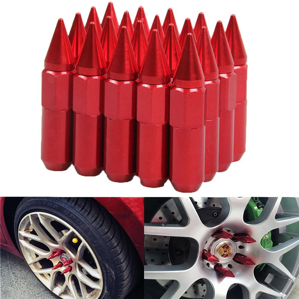 20 шт. удлиненные гайки из алюминиевого сплава для автомобильных колес|Гайки и