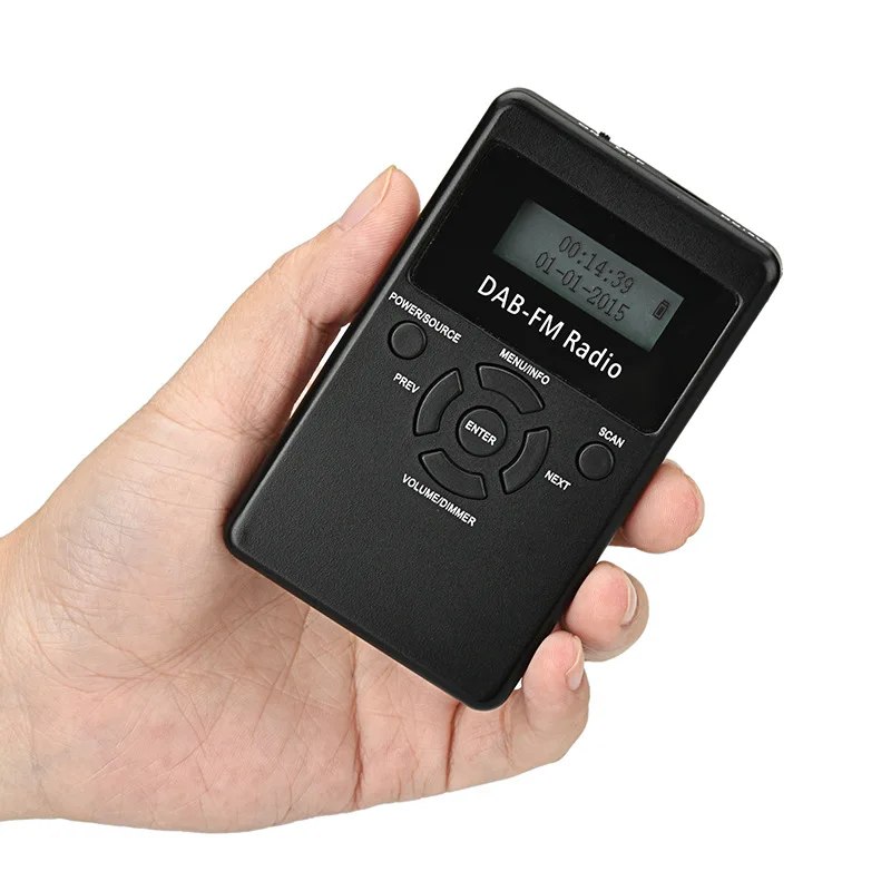 Мини Портативный DAB цифровой радио + FM двухдиапазонный приемник встроенный