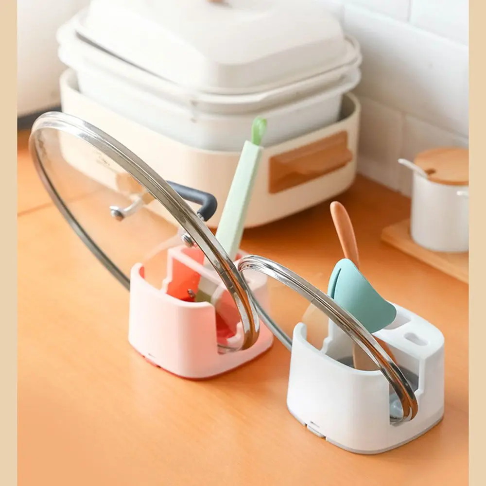 Kitchen Spoon Holder Cooking Utensil Stand Pot Lid Rest Storage Rack Pad Containers Gadgets Accessories | Дом и сад