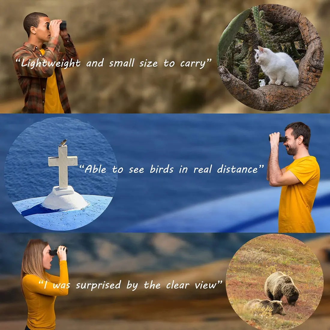 

Waterproof Binoculars Bak4 Prism High-Powered-Zoom Telescope10X25 Pocket Scope Professional For Camping Hiking Hunting Traveling