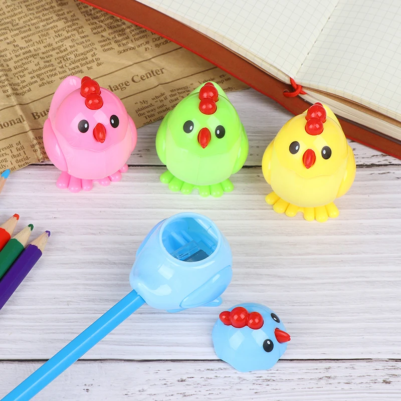 1 шт. мини каваи Забавный цыпленок точилка для карандашей нож школьные