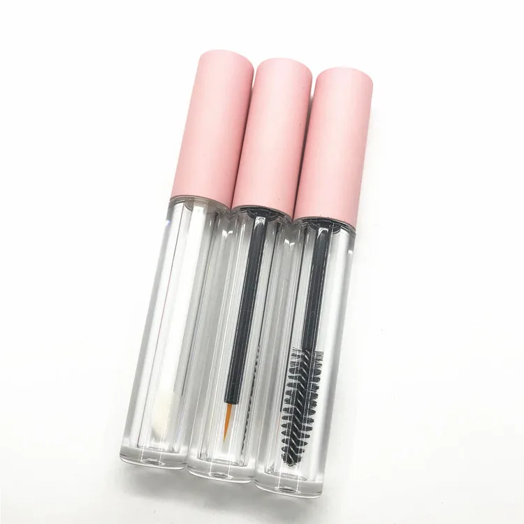 3 мл матовое стекло с розовой крышкой блеск для губ палочка трубки косметическая