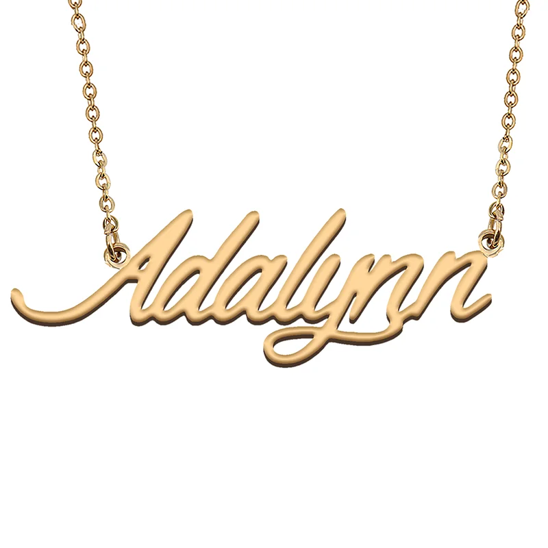 

Adalynn Custom Name Necklace Customized Pendant Choker Personalized Jewelry Gift for Women Girls Friend Christmas Present