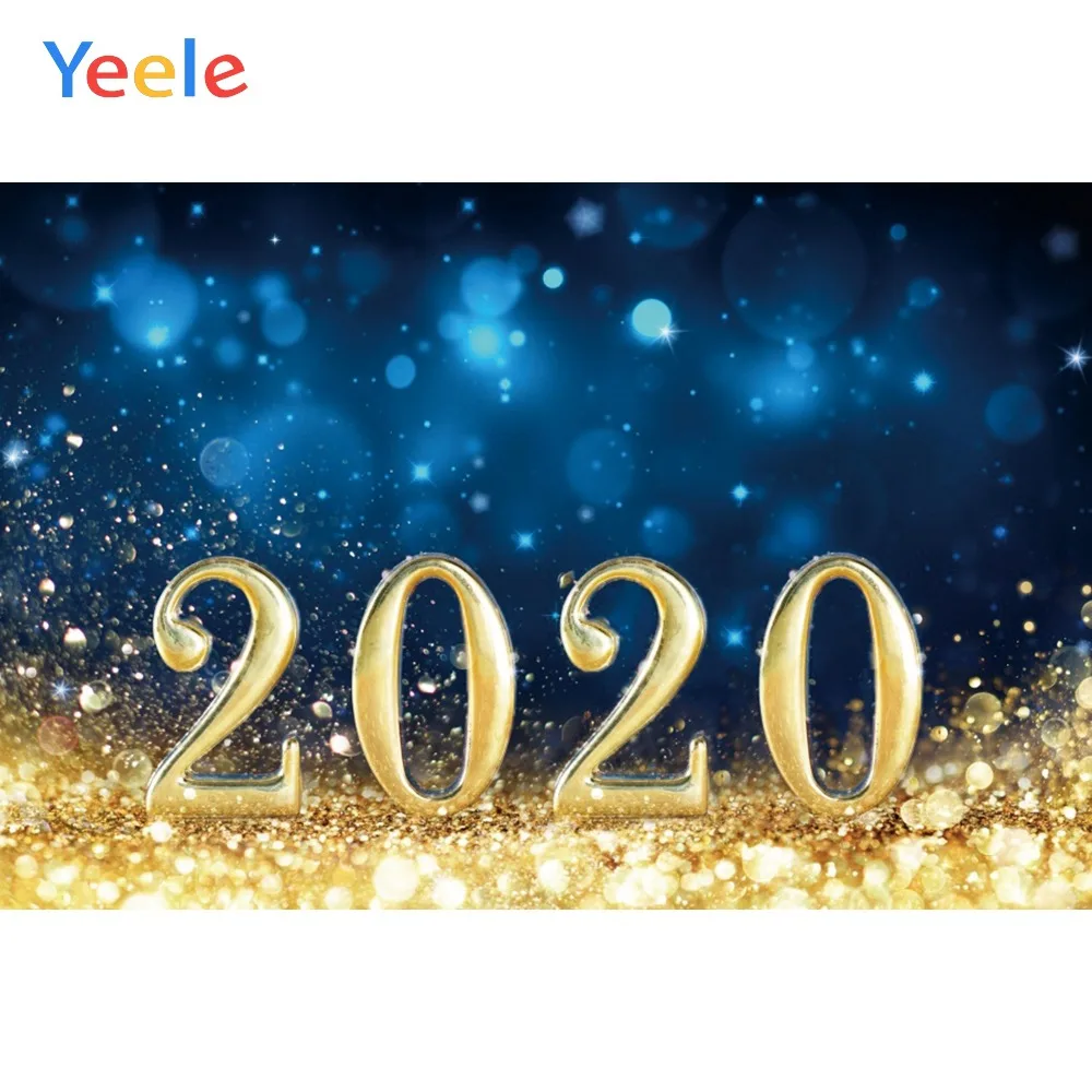 Yeele 2020 новый год боке свет блеск семья Вечеринка фотография фон