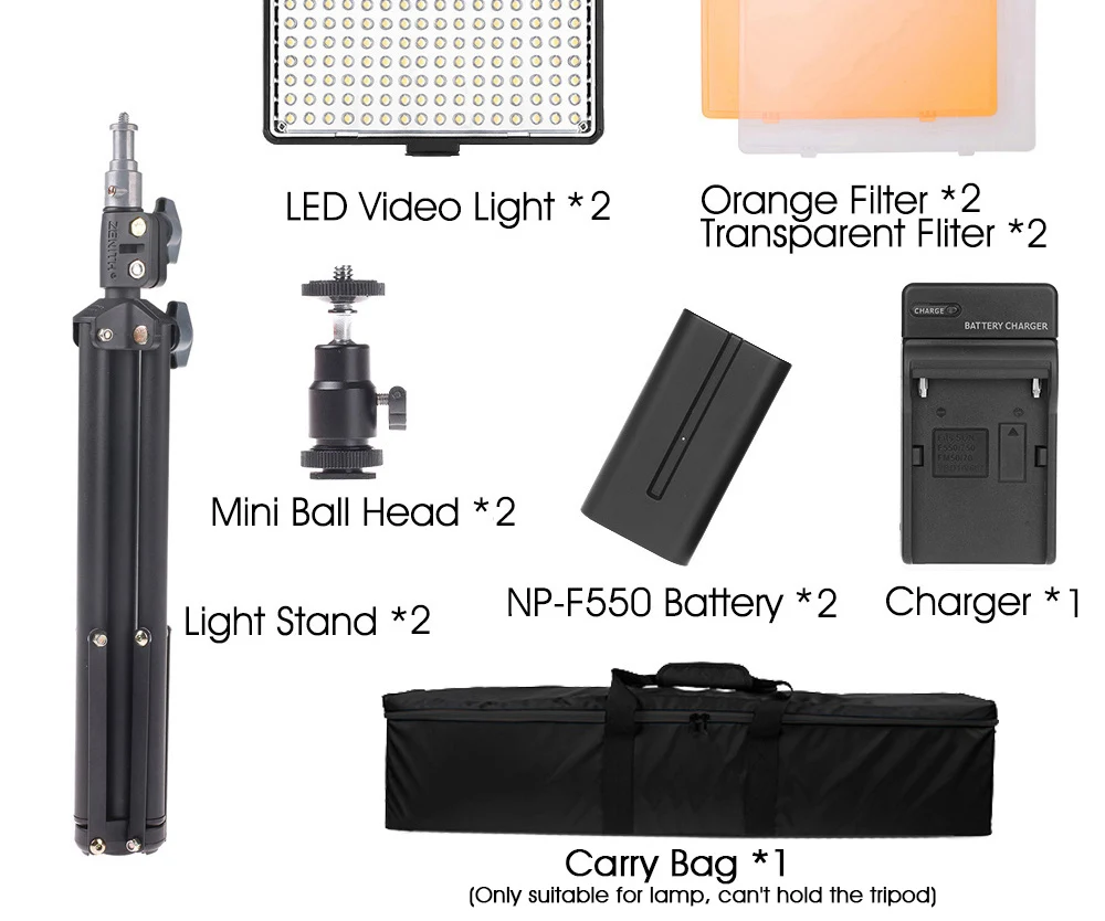 Travor TL-160 LED видео свет 5600K с регулируемой яркостью светильник для фотосъемки