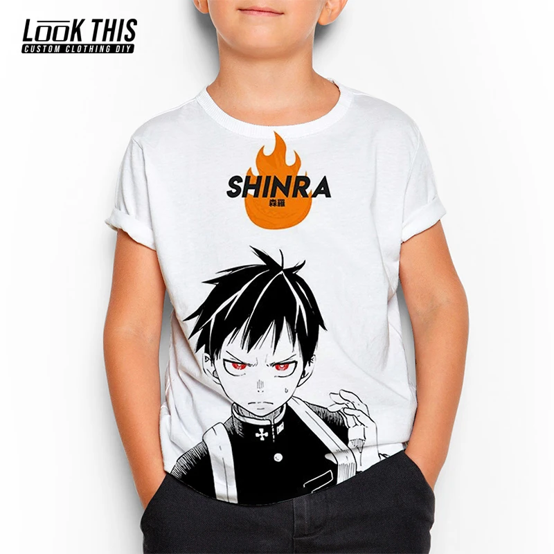 

Anime Fire Force 3d T Shirts Summer 2021 New Children's Clothing T-shirt Boy Girl Cool Outdoor T Shirt All-match Casual Tops