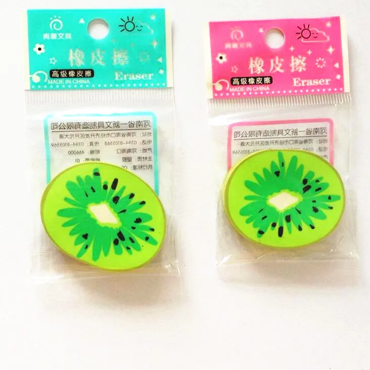 Ластик Kawaii Kiwifruit 1 шт./лот хороший ластик для карандашей забавный подарок