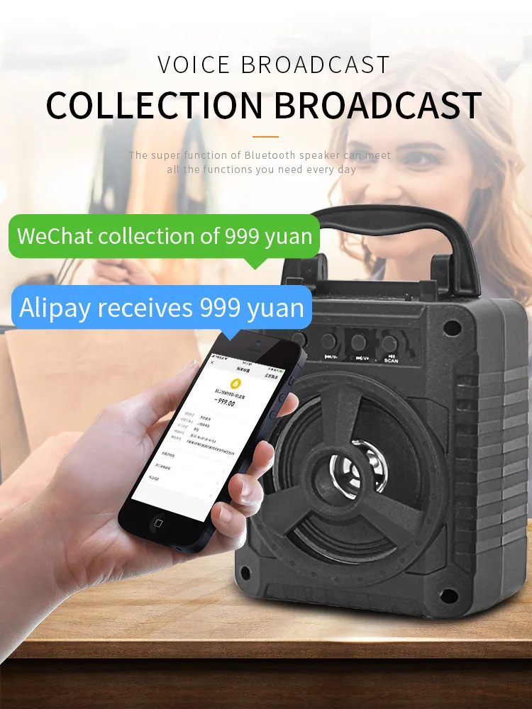 Новинка Беспроводные Bluetooth колонки квадратный танцевальный портативный громкий