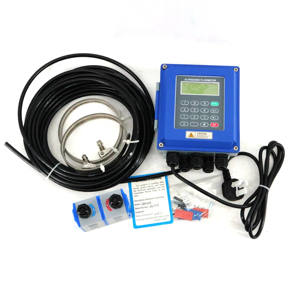 

TUF-2000B Water Ultrasonic flow meter TS-2/TM-1/TL-1 Wall Mounted Type ModBus Protocol optional SD card storage Liquid Flowmeter