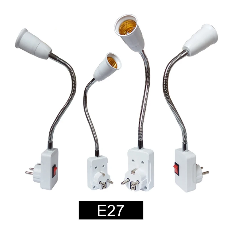 E27 Лампа адаптер гнездо светодиодный портативный конвертер настенное основание